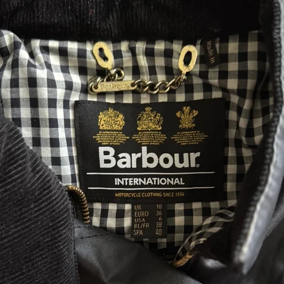 Barbour Black Utility Jacket Waxed Finish - Picture 2 of 9
